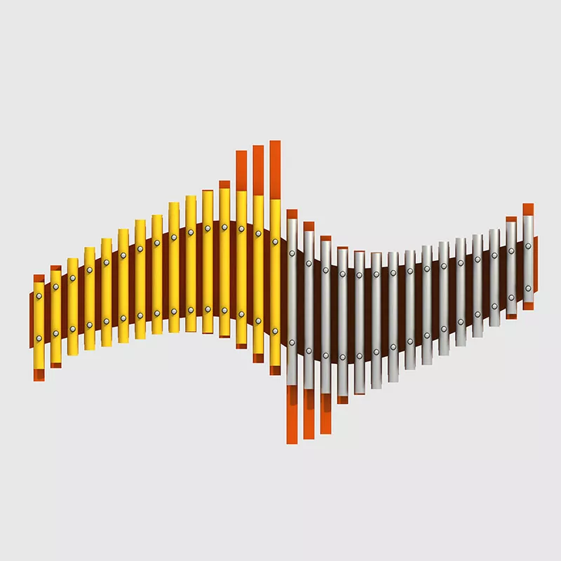 מגרש משחקים מסגסוגת אלומיניום צינורות חיצוניים כלי נגינה