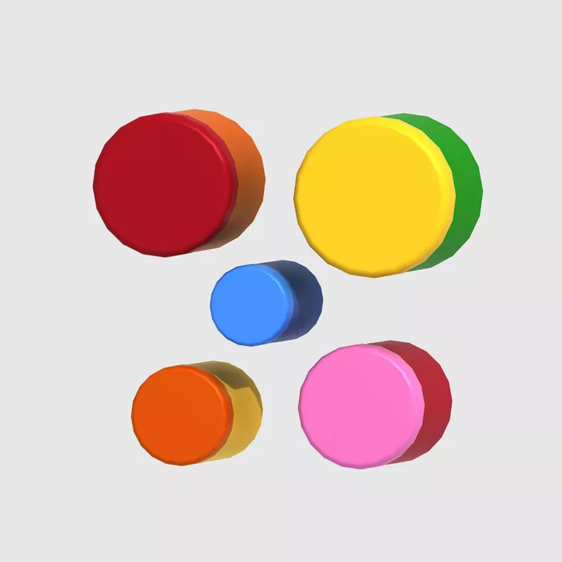 כלי ההקשה מנגנים תופים צבעוניים